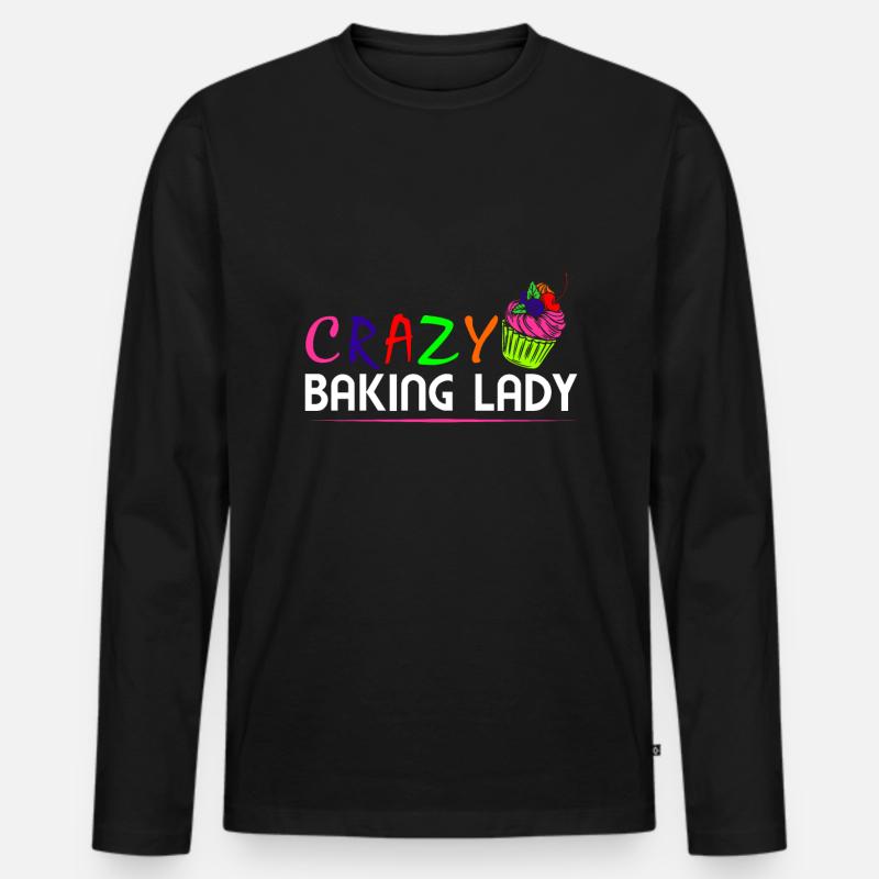 Backen - Männer Premium Bio Langarmshirt - Schwarz