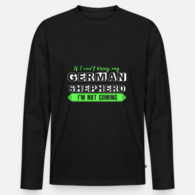 Deutscher Schäferhund - Männer Premium Bio Langarmshirt - Schwarz