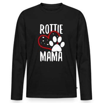 rottweiler - Men's Premium Organic Long Sleeve Shirt - black - Front - Nico (187cm)