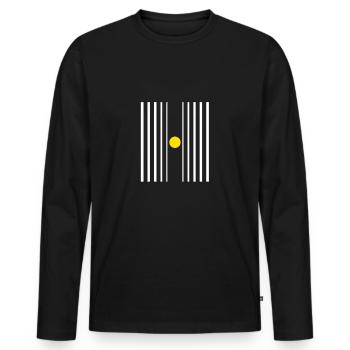 la physique - T-shirt manches longues Premium bio Homme - noir - Devant - Nico (187cm)