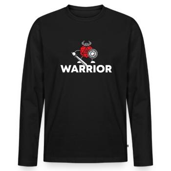 Combattre les dés jeu jeux - T-shirt manches longues Premium bio Homme - noir - Devant - Nico (187cm)