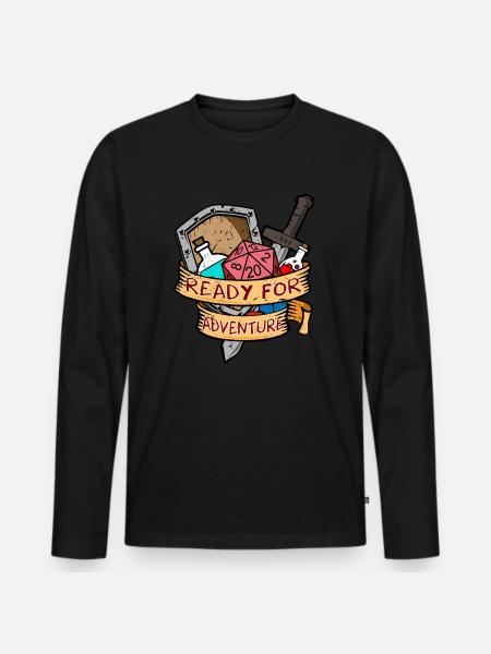 Dice Game Board Game Gift - Men's Premium Organic Long Sleeve Shirt - black