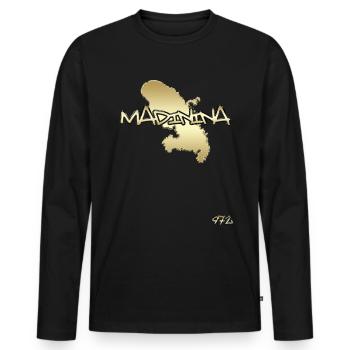 Madinina Martinique 972 Cadeau Homme Et Enfant - T-shirt manches longues Premium bio Homme - noir - Devant - Nico (187cm)