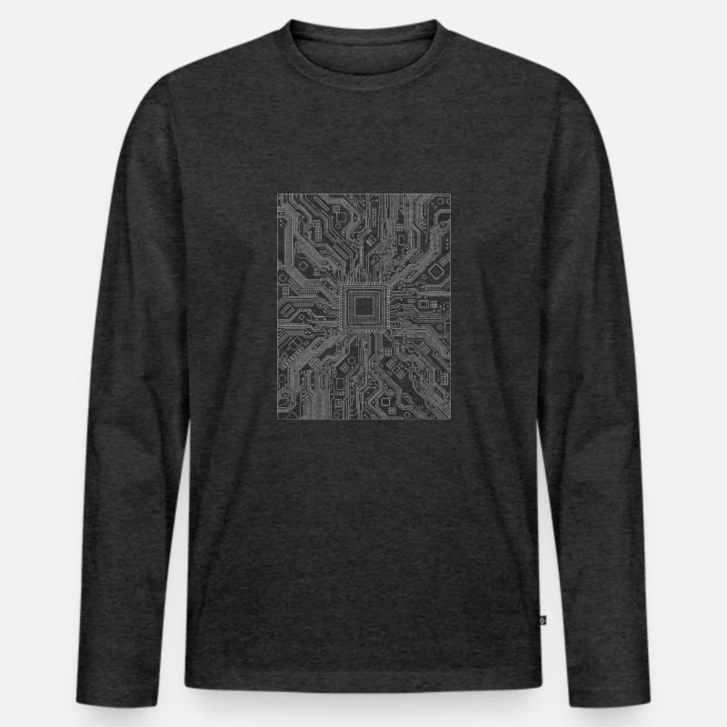 Programmierer Informatiker Informatik Computer Männer Premium Bio Langarmshirt