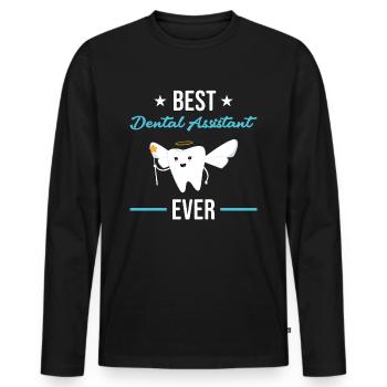 Best Dental Assistant Ever Dental Assistant - Männer Premium Bio Langarmshirt - Schwarz - Vorne - Nico (187cm)