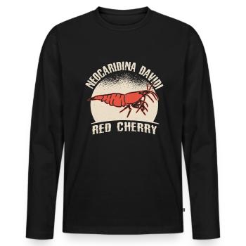 Dwarf Prawn Shrimp Shrimp Aquascaper Aquascaper Aquastry - Men's Premium Organic Long Sleeve Shirt - black - Front - Nico (187cm)