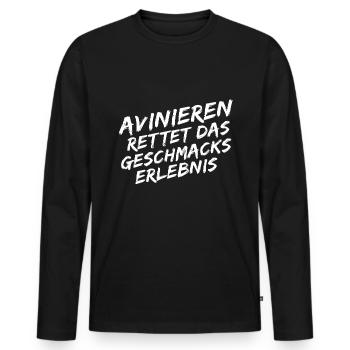 Winzer Avinieren Wein Weinbauer - Männer Premium Bio Langarmshirt - Schwarz - Vorne - Nico (187cm)