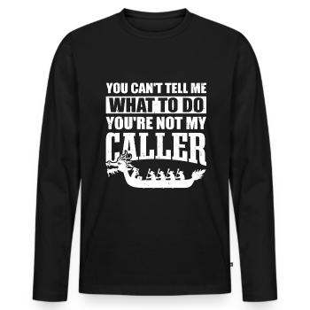 Drachenboot Lustig Dragonboat Racing - Männer Premium Bio Langarmshirt - Schwarz - Vorne - Nico (187cm)