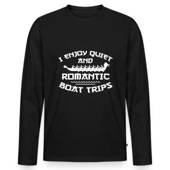 Drachenboot Romantik Paddeln Dragonboat - Männer Premium Bio Langarmshirt - Schwarz - Vorne - Nico (187cm)