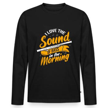 Basson Faggotist Orchestra Musicien - T-shirt manches longues Premium bio Homme - noir - Devant - Nico (187cm)