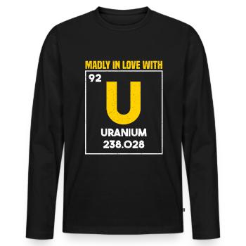 Nuclear Engineer Nuclear Power Radioactive Nuclear - Men's Premium Organic Long Sleeve Shirt - black - Front - Nico (187cm)