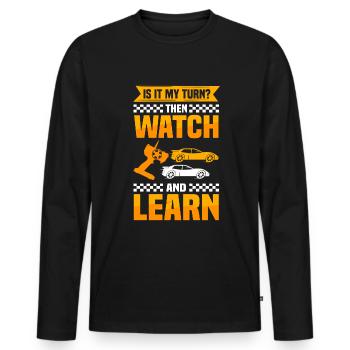 Slotcar Racing Car Racing Fun Slot Car - T-shirt manches longues Premium bio Homme - noir - Devant - Nico (187cm)