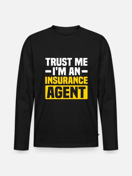 Versicherungsvertreter Aktuar Lebensversicherung - Männer Premium Bio Langarmshirt - Schwarz