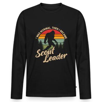 Scout Guide Scout Wilderness Camping - T-shirt manches longues Premium bio Homme - noir - Devant - Nico (187cm)