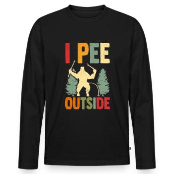 Camping Camper Zelten Camper - Männer Premium Bio Langarmshirt - Schwarz - Vorne - Nico (187cm)