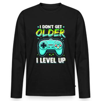 Jeu vidéo de jeu de jeu - T-shirt manches longues Premium bio Homme - noir - Devant - Nico (187cm)