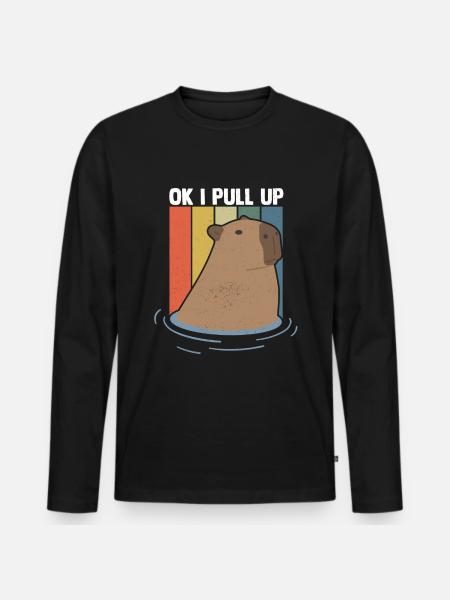 Rongeur Capybara capybara - T-shirt manches longues Premium bio Homme - noir