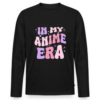Anime Cosplay Otaku Japan Retro - Männer Premium Bio Langarmshirt - Schwarz - Vorne - Nico (187cm)
