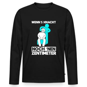 Physiotherapeuten Lustig Physiotherapie Humor - Männer Premium Bio Langarmshirt - Schwarz - Vorne - Nico (187cm)
