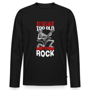 Guitarist Rock and Roll Guitar Rock Music - Men's Premium Organic Long Sleeve Shirt - black - Front - Nico (187cm)