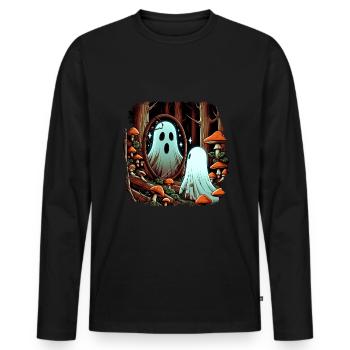 Geist Goblincore Cottagecore Aesthetic - Men's Premium Organic Long Sleeve Shirt - black - Front - Nico (187cm)
