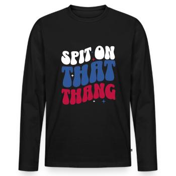 Cracher sur ce mème viral de Thang USA - T-shirt manches longues Premium bio Homme - noir - Devant - Nico (187cm)