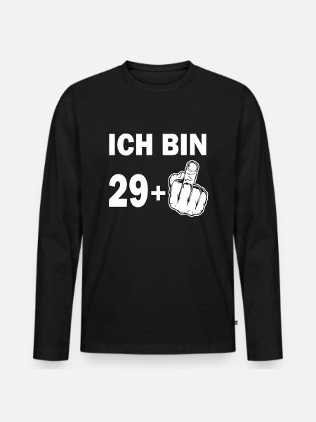 30 Geburtstag Geschenkidee lustige Sprüche - Männer Premium Bio Langarmshirt - Schwarz