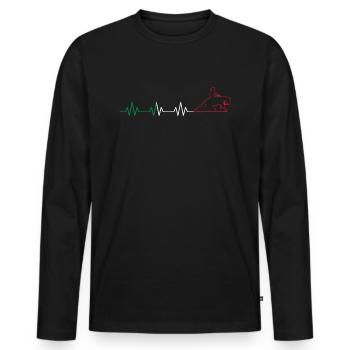 Reining Horse & Western Rider Western Riding - T-shirt manches longues Premium bio Homme - noir - Devant - Nico (187cm)