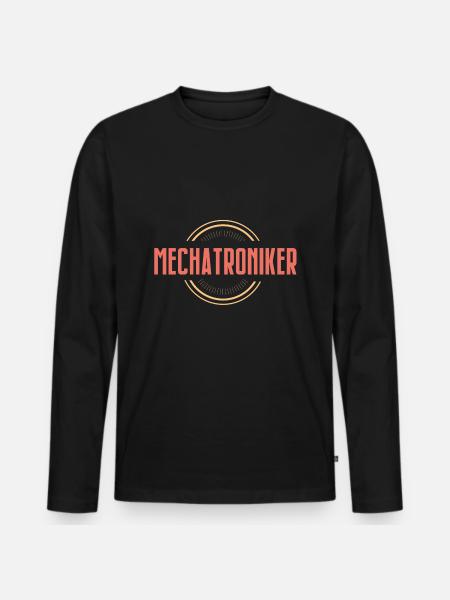 Mechatroniker - Männer Premium Bio Langarmshirt - Schwarz