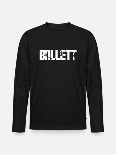 Ballerine - T-shirt manches longues Premium bio Homme - noir