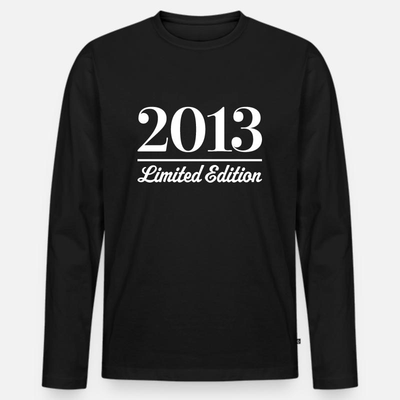 2013 Limited Edition - Männer Premium Bio Langarmshirt - Schwarz