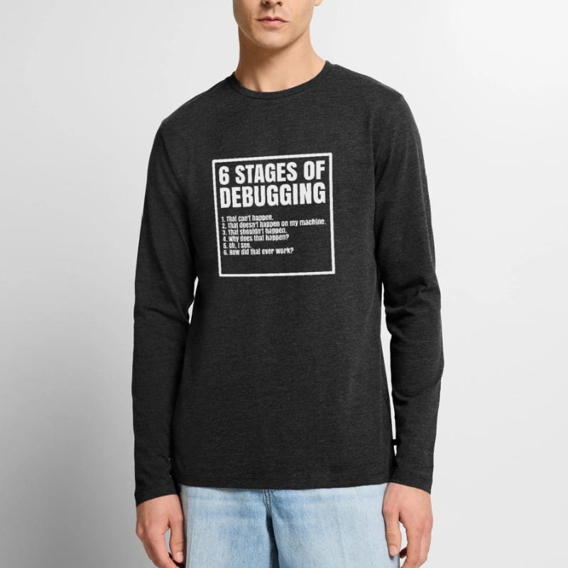 Computer Science Programmer Coder C++ Html Men's Premium Organic Long Sleeve Shirt