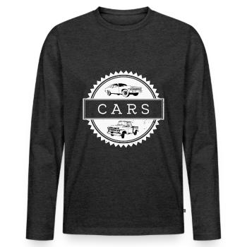 Only cars - Men's Premium Organic Long Sleeve Shirt - heather anthracite - Front - Nico (187cm)