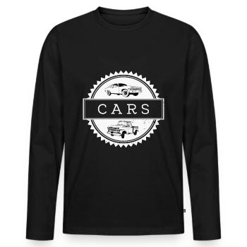 Only cars - Men's Premium Organic Long Sleeve Shirt - black - Front - Nico (187cm)