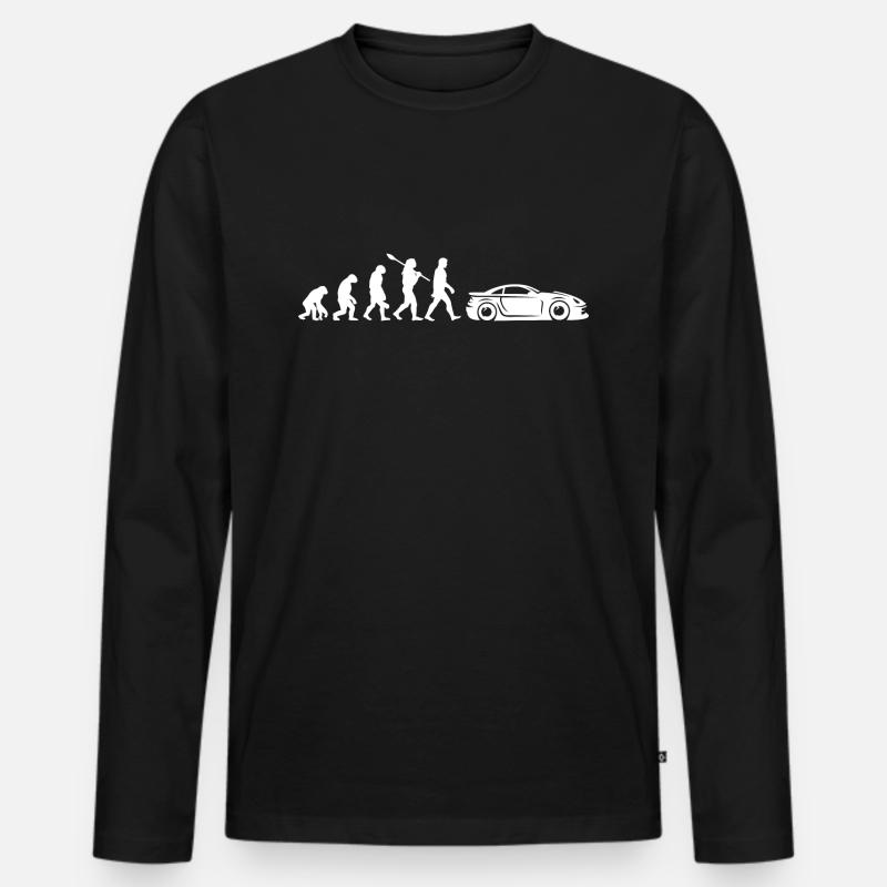 Auto De Sport Evolution - Männer Premium Bio Langarmshirt - Schwarz