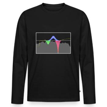 EQ EQUALIZER STUDIO PRODUCER - Männer Premium Bio Langarmshirt - Schwarz - Vorne - Nico (187cm)