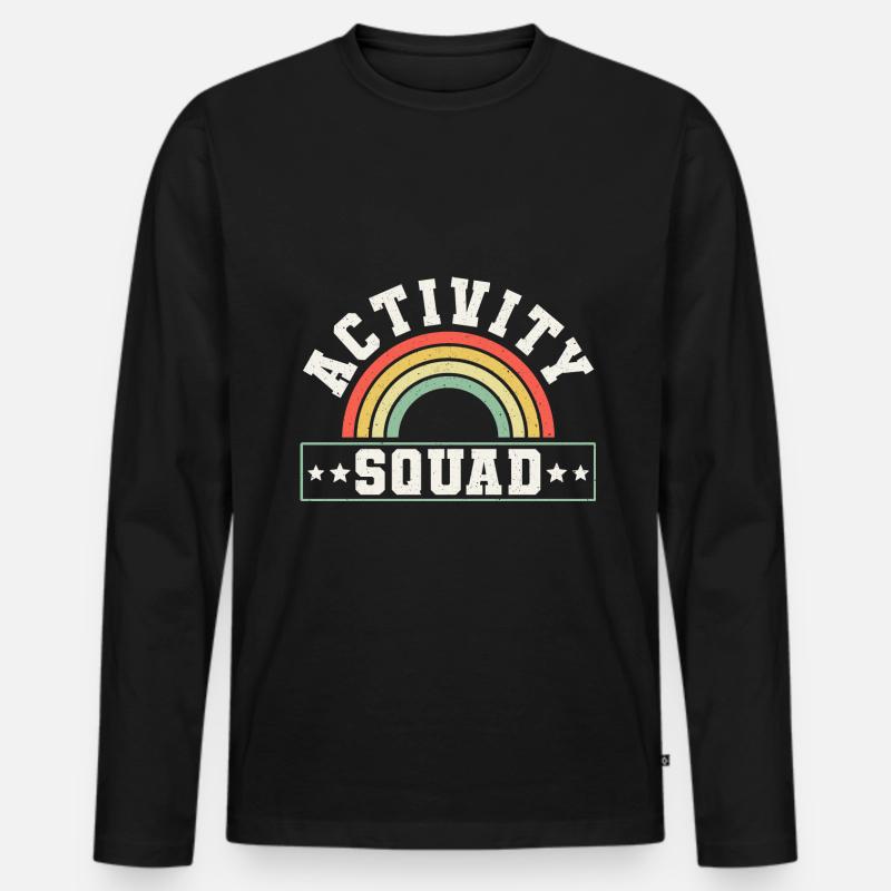 Activity Assistant Squad Team - Männer Premium Bio Langarmshirt - Schwarz