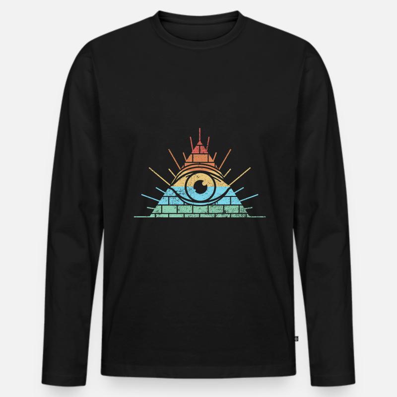 Masonic Freemasonry Fraternal - Männer Premium Bio Langarmshirt - Schwarz