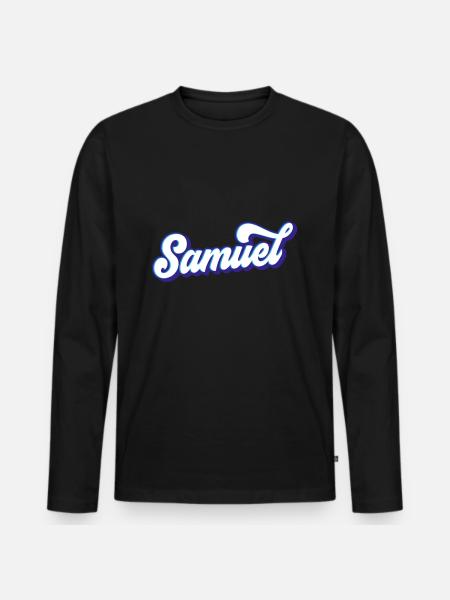 Samuel Couleurs changeantes - T-shirt manches longues Premium bio Homme - noir