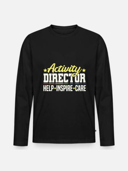Awesome Activity Director - Männer Premium Bio Langarmshirt - Schwarz