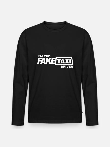 Fake Taxi Driver - Men's Premium Organic Long Sleeve Shirt - black