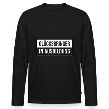 Porte-bonheur Balayeur de fumée Ramoneur - T-shirt manches longues Premium bio Homme - noir - Devant - Nico (187cm)