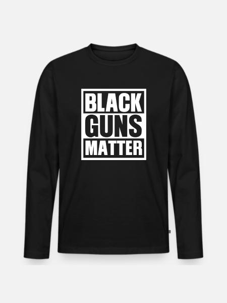 Black Guns Matter - T-shirt manches longues Premium bio Homme - noir