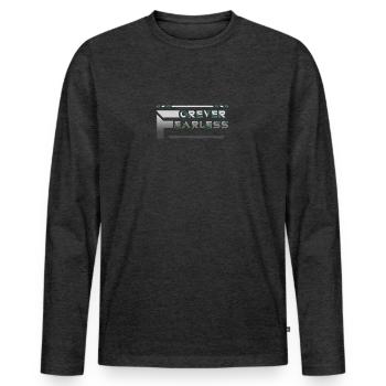 Forever Fearless - Men's Premium Organic Long Sleeve Shirt - heather anthracite - Front - Nico (187cm)