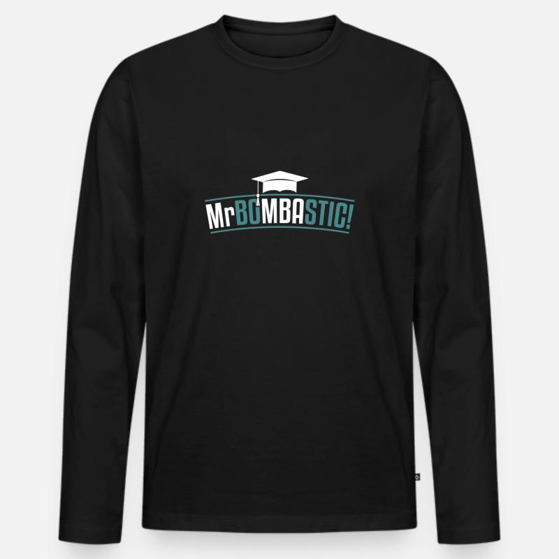 Mr Bombastic Gift - Men's Premium Organic Long Sleeve Shirt - black
