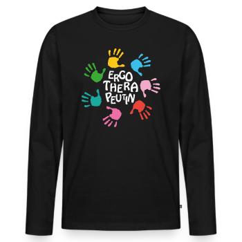 Occupational Therapy OT Therapist - Men's Premium Organic Long Sleeve Shirt - black - Front - Nico (187cm)