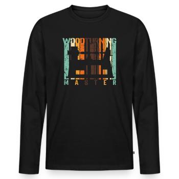 Tourneurs Drechselbank Drechsel - T-shirt manches longues Premium bio Homme - noir - Devant - Nico (187cm)