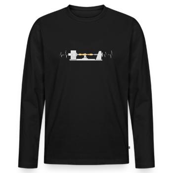 Turner Turners Turning Bench Turner - T-shirt manches longues Premium bio Homme - noir - Devant - Nico (187cm)