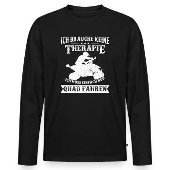 ATV Quad Geländewagen UTV Quad Bike - Männer Premium Bio Langarmshirt - Schwarz - Vorne - Nico (187cm)