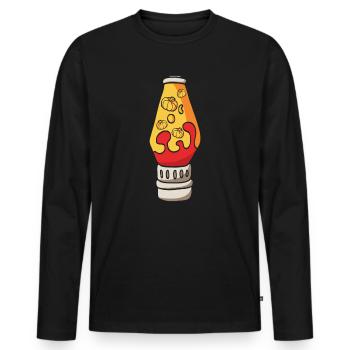 Pumpkin Spice Latte Coffee Lover Pumpkin Coffee - Men's Premium Organic Long Sleeve Shirt - black - Front - Nico (187cm)
